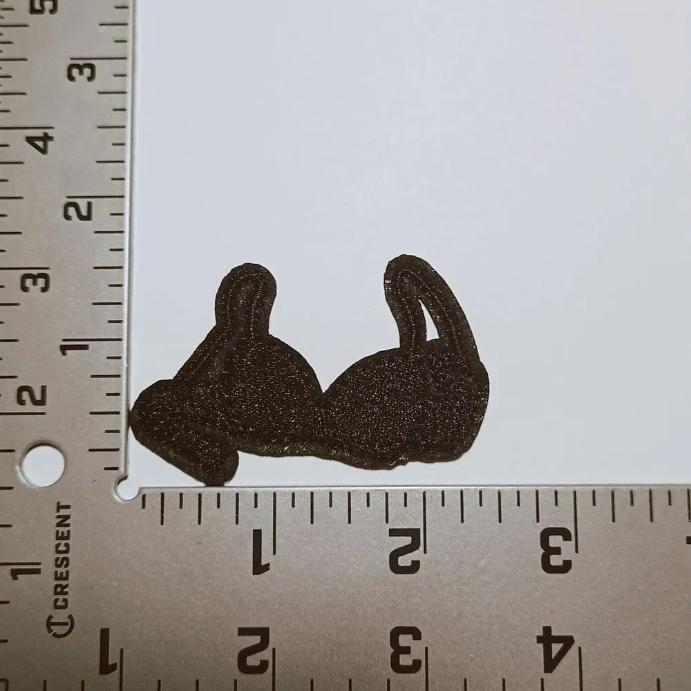 Iron On Patch-Crafts Material DIY Accessory-black bra‎ lingerie